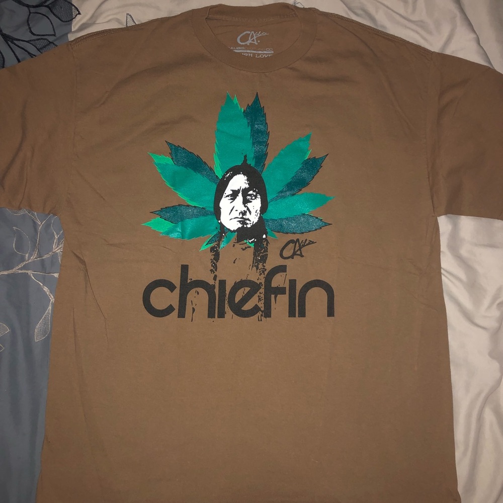 Native American 420 “Chiefin” T-shirt XL